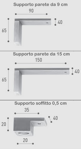 Bastone Rettangolare Scaglioni 50x15