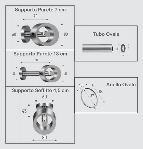 Bastone Scaglioni ELLIPSE